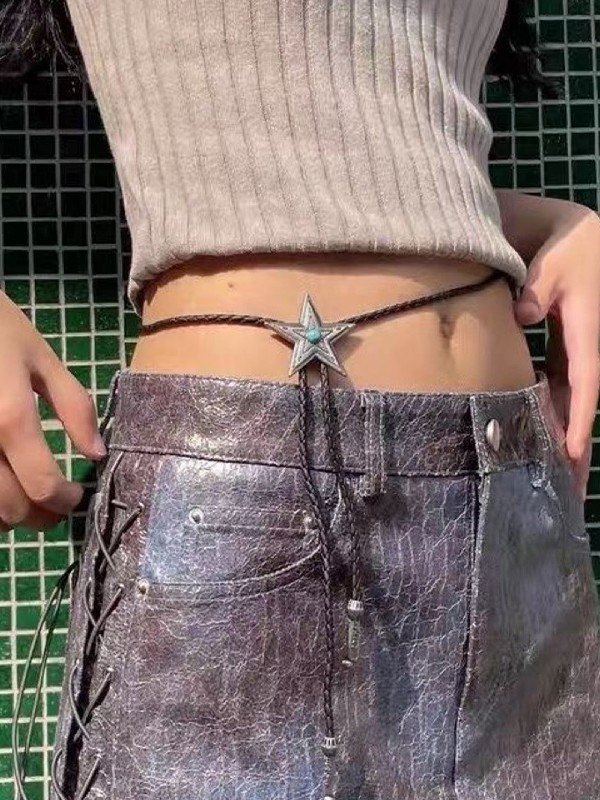 Collar con dije de estrella convertible-1